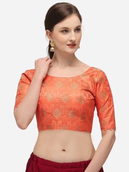 round neck printed regular blouse - 20119839 - Very Small Image - 1