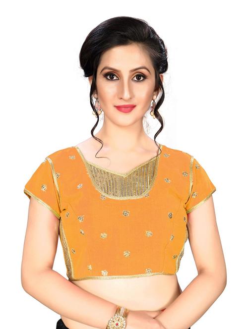v-neck self design regular blouse - 20119858 - Very Small Image - 1