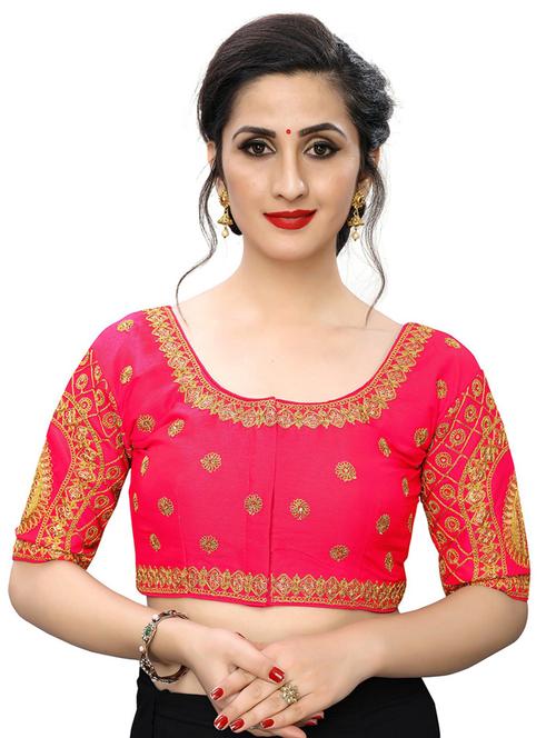 round neck embroidered blouse - 20119867 - Very Small Image - 1