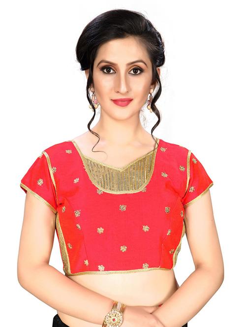 v-neck self design regular blouse - 20119885 - Very Small Image - 1