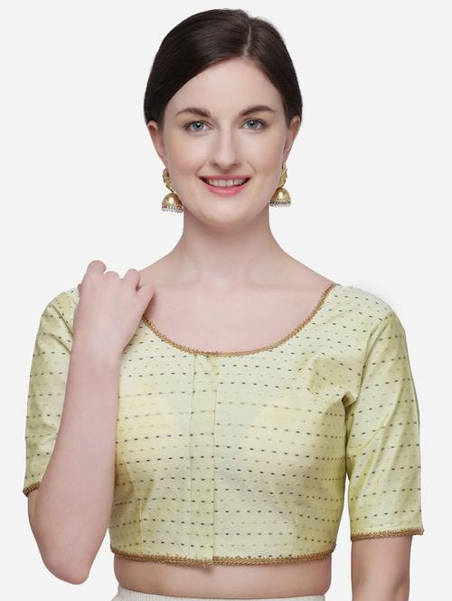 round neck self design regular blouse - 20119910 - Very Small Image - 1