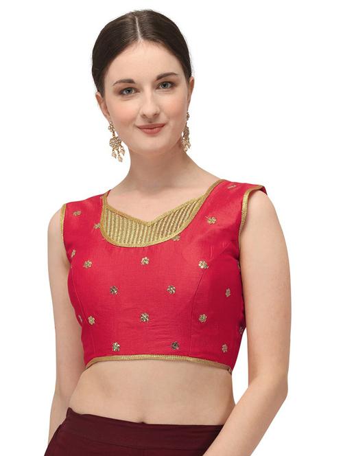 v-neck self design regular blouse - 20119943 - Very Small Image - 1