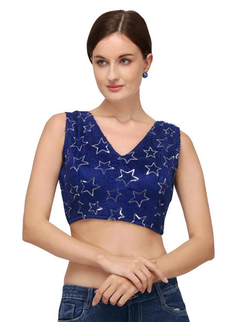 v-neck self design regular blouse - 20119964 - Very Small Image - 1