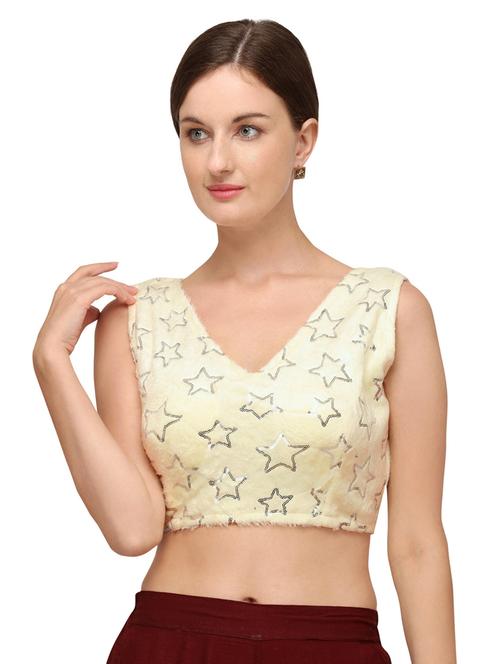 v neck self design regular blouse - 20119966 - Very Small Image - 1