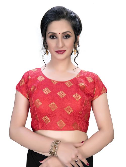 round neck printed regular blouse - 20119983 - Very Small Image - 1
