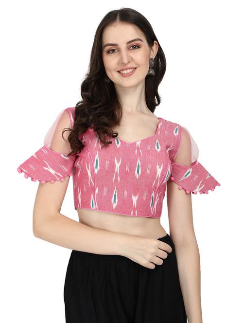 sweetheart neck printed regular blouse - 20120120 - Very Small Image - 1
