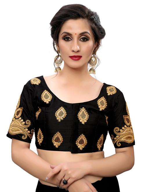 round neck self design regular blouse - 20120263 - Very Small Image - 1
