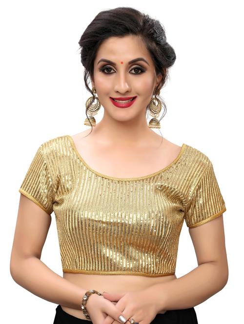 round neck self design regular blouse - 20120287 - Very Small Image - 1