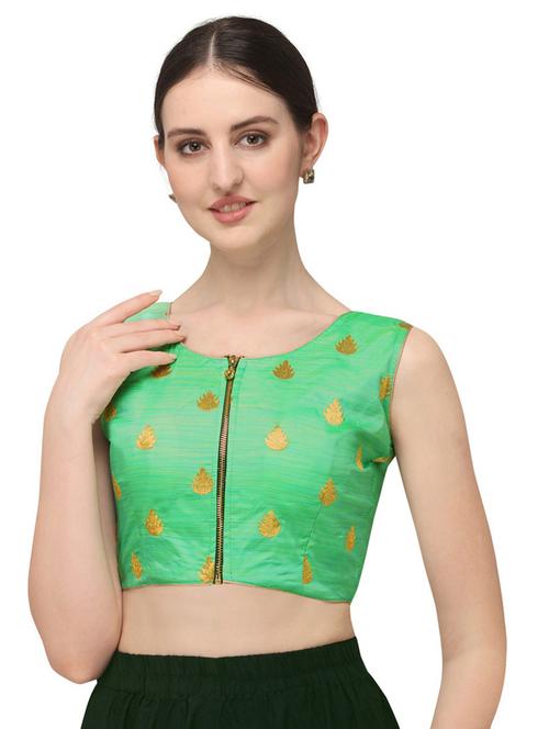 round neck printed regular blouse - 20120291 - Very Small Image - 1