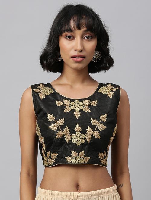 round neck self design regular blouse - 20120293 - Very Small Image - 1
