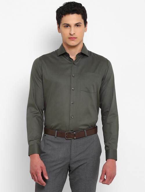 mens solids formal shirt - 20120562 - Very Small Image - 1