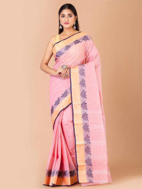 women solid woven saree - 20121526 - Very Small Image - 1
