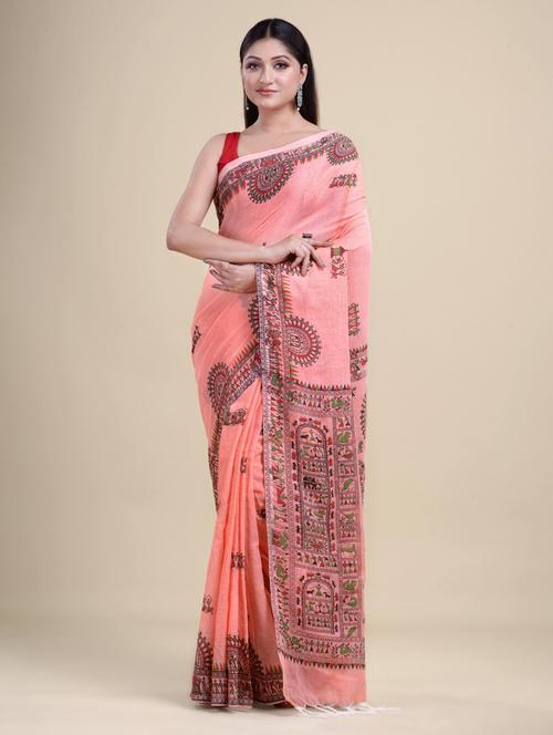 women warli woven saree with blouse - 20121595 - Very Small Image - 1