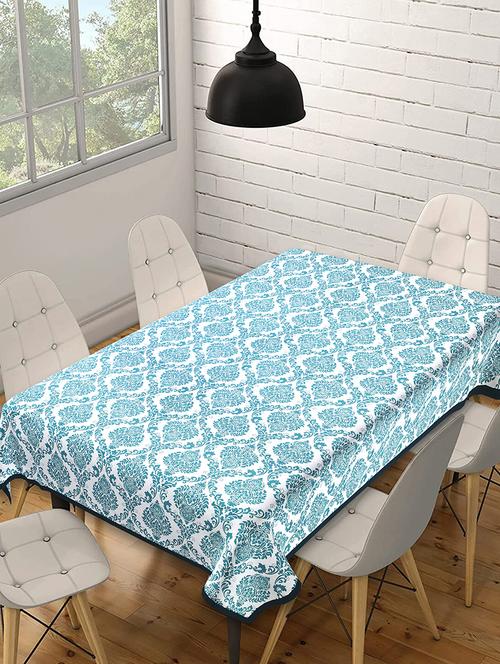 indhome life pure cotton abstract pattern jaipuri style 6 seater dining table cloth cover - 20122018 - Very Small Image - 1