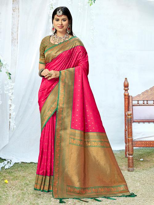 women's banarasi saree - 20122114 - Very Small Image - 1