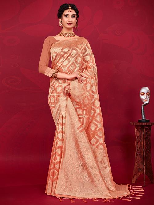 self design woven saree - 20122281 - Very Small Image - 1