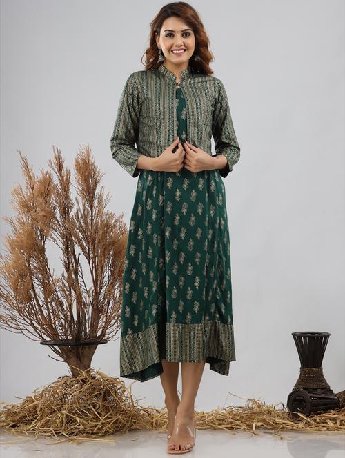 women printed ethnic dress - 20124006 - Very Small Image - 1