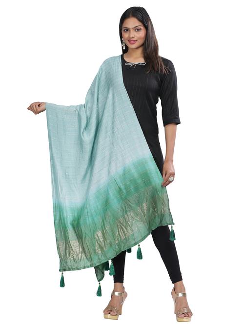 zari work woven dupatta - 20125944 - Very Small Image - 1