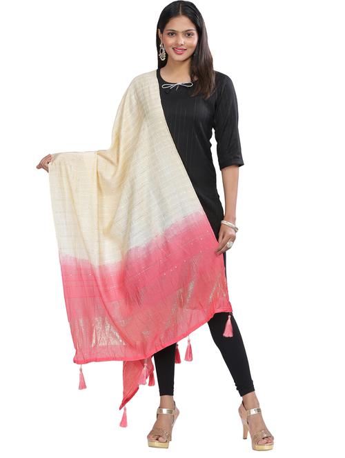 zari work woven dupatta - 20125945 - Very Small Image - 1