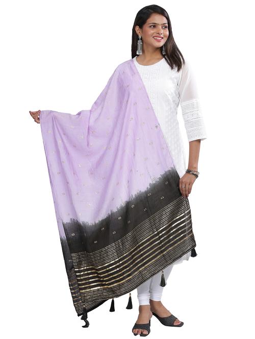 self design woven dupatta - 20125965 - Very Small Image - 1