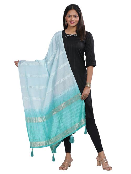 self design woven dupatta - 20125987 - Very Small Image - 1