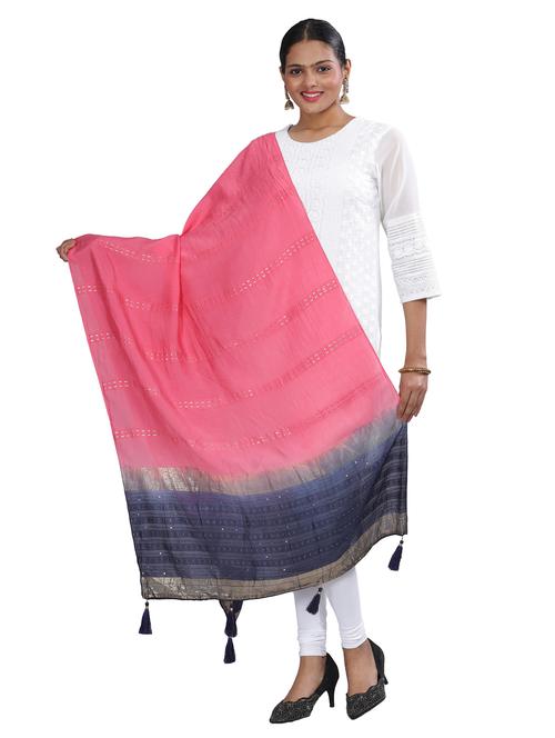 self design woven dupatta - 20125991 - Very Small Image - 1