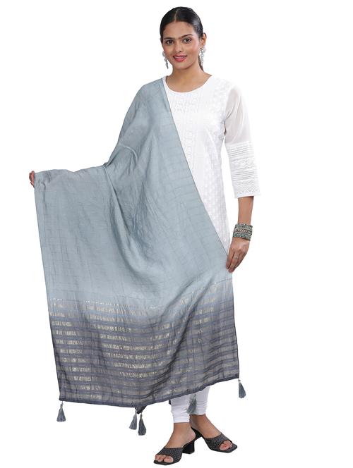 self design woven dupatta - 20126011 - Very Small Image - 1