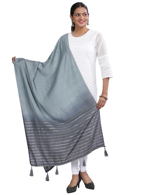 self design woven dupatta - 20126020 - Very Small Image - 1