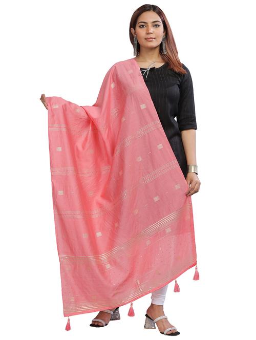 self design woven dupatta - 20126108 - Very Small Image - 1