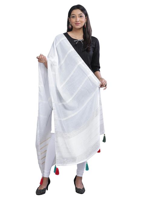 self design woven dupatta - 20126123 - Very Small Image - 1