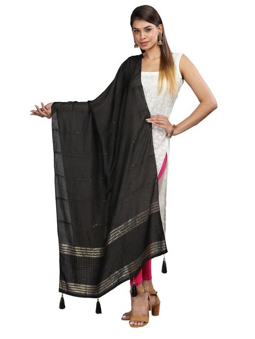 self design woven dupatta - 20126139 - Very Small Image - 1