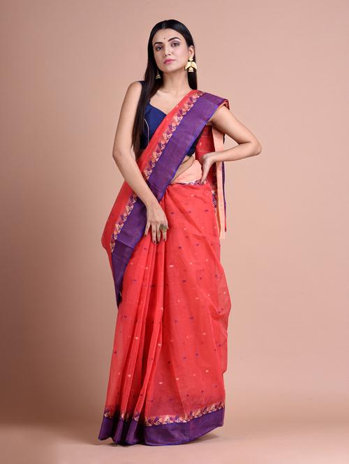 women's self design red colored saree - 20126348 - Very Small Image - 1