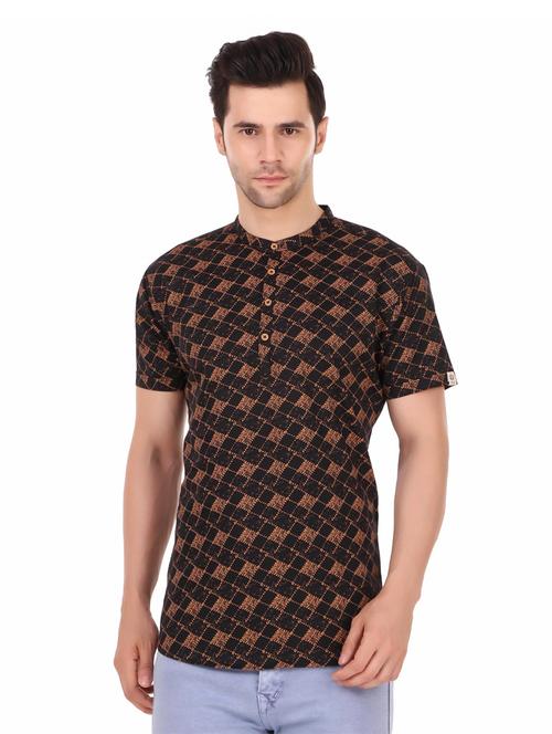 men printed short kurta - 20126816 - Very Small Image - 1