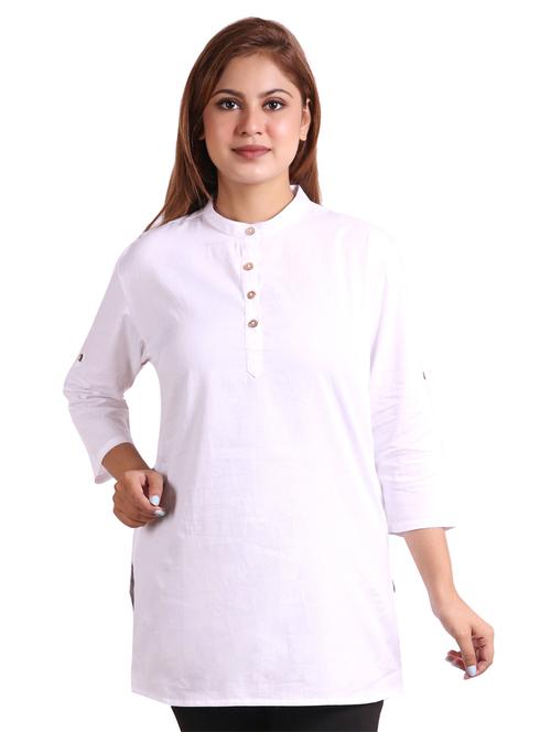 women solid straight kurti - 20127234 - Very Small Image - 1
