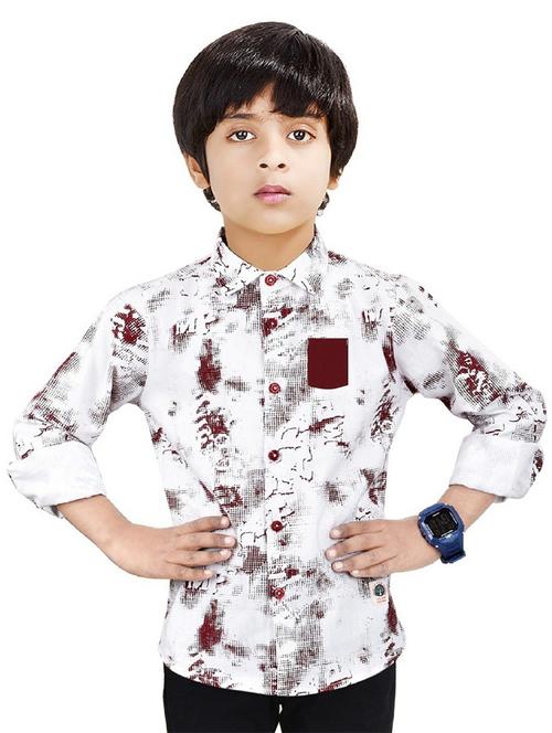 boys cotton printed shirt - 20127310 - Very Small Image - 1