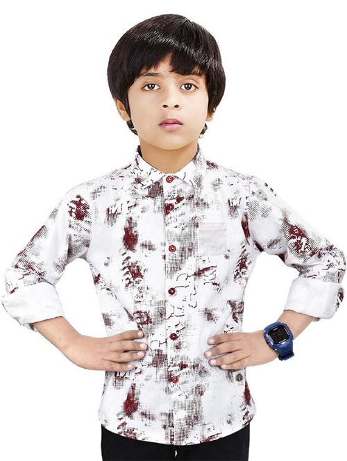boys cotton printed shirt - 20127328 - Very Small Image - 1