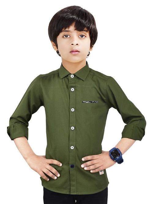 boys shirt color solid shirt - 20127398 - Very Small Image - 1