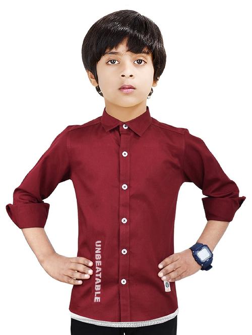 boys printed cotton shirt - 20128170 - Very Small Image - 1
