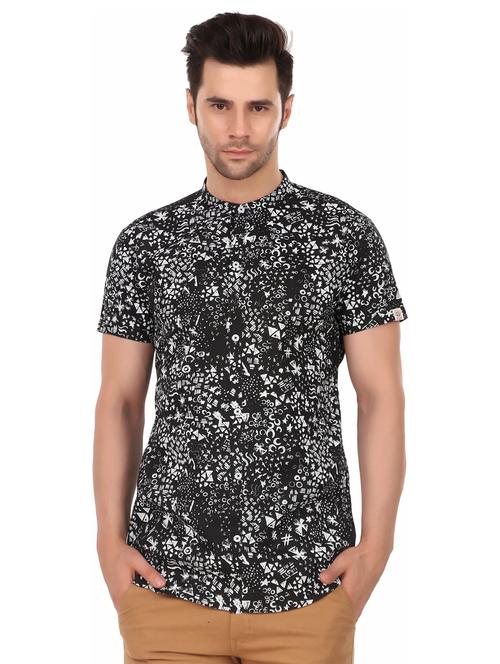 black cotton casual shirt - 20128668 - Very Small Image - 1