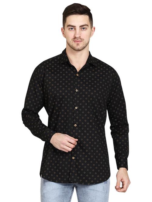 black cotton casual shirt - 20128866 - Very Small Image - 1