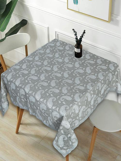 texstylers cotton floral print 48 x 48 inches 4 seater square coffee table cloth - 20129457 - Very Small Image - 1