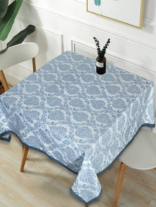 texstylers cotton floral print 48 x 48 inches 4 seater square coffee table cloth - 20129458 - Very Small Image - 1