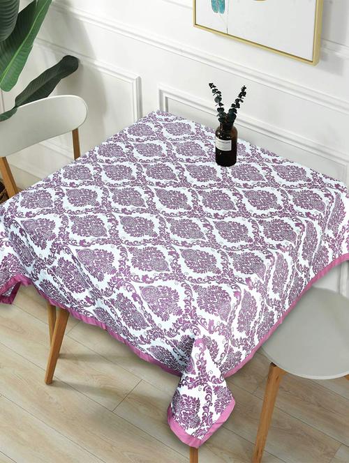 texstylers cotton floral print 48 x 48 inches 4 seater square coffee table cloth - 20129460 - Very Small Image - 1