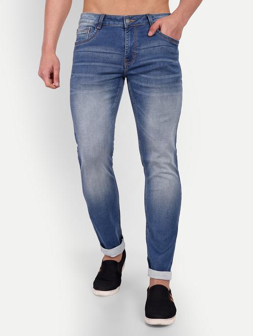 mens skinny fit plain jeans - 20131506 - Very Small Image - 1