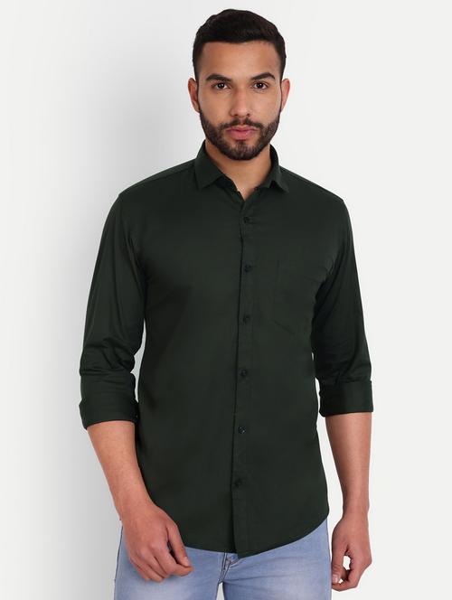 mens solid casual shirt - 20131550 - Very Small Image - 1