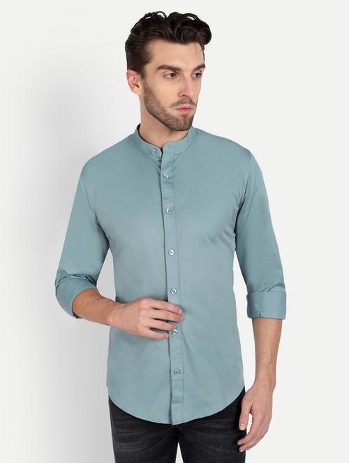 mens solid casual shirt - 20131581 - Very Small Image - 1