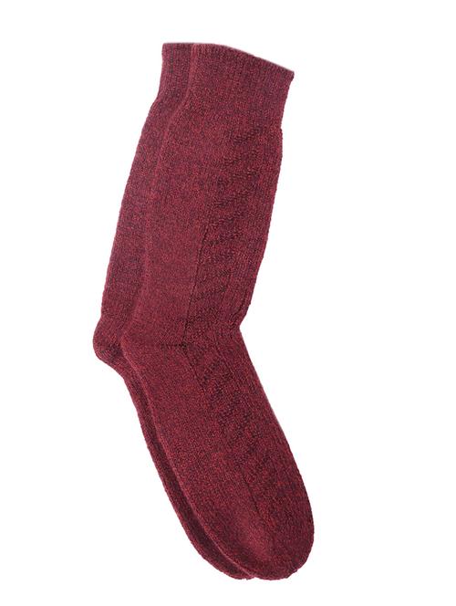 maroon above ankle length sock - 20132569 - Very Small Image - 1