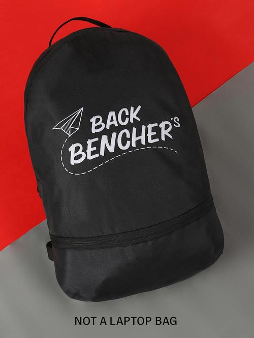 black polyester regular backpack - 20134622 - Very Small Image - 1