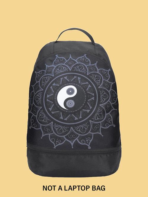 black polyester regular backpack - 20134623 - Very Small Image - 1