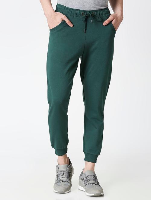 green solid mid rise jogger - 20134641 - Very Small Image - 1